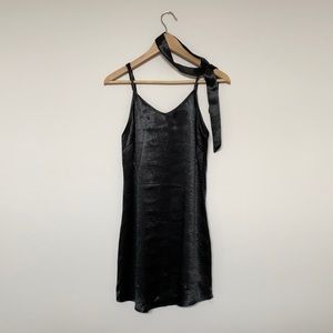 Boohoo Strappy Black Mini Dress - Size 4